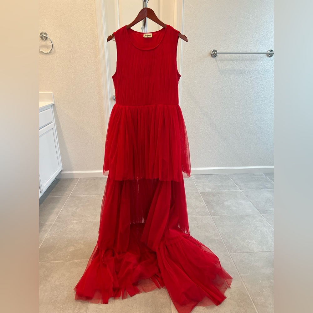 ASOS Tulle Tiered Maxi Dress